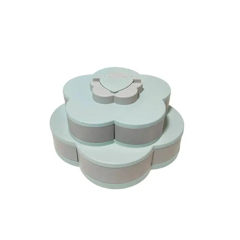 Snack Storage Box, Rotating Candy Box Petal Shape Food Snack Storage Box, Food Fruit Storage Box