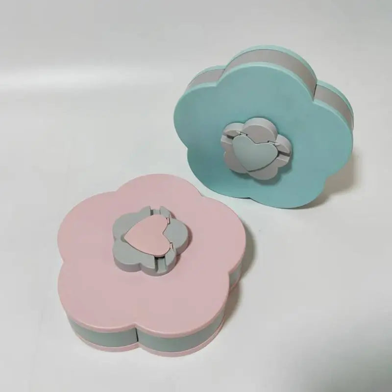 Snack Storage Box, Rotating Candy Box Petal Shape Food Snack Storage Box, Food Fruit Storage Box