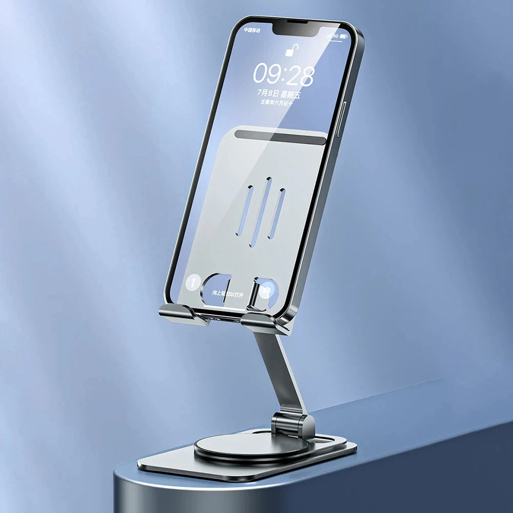 Metal 360 Degree Rotating Mobile Phone Tablet Pc Stand Lazy Portable Foldable Stand Mobile Phone Stand K61 Live Stand Expansion