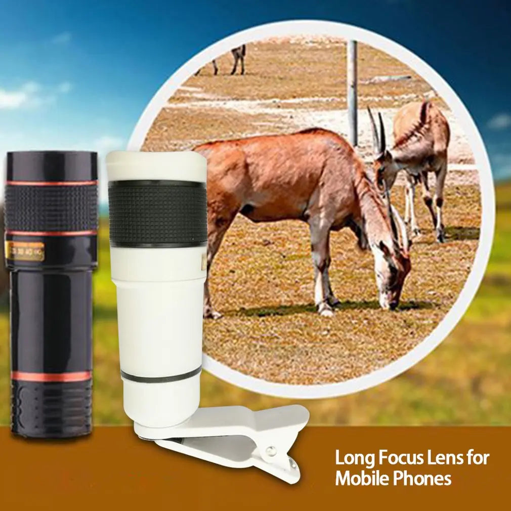 Hot Telescope 8,12 Time Mobile Phone Telephoto Lens Exquisitely HD Camera Zoom External Phone Lens Dropshipping Wholesale