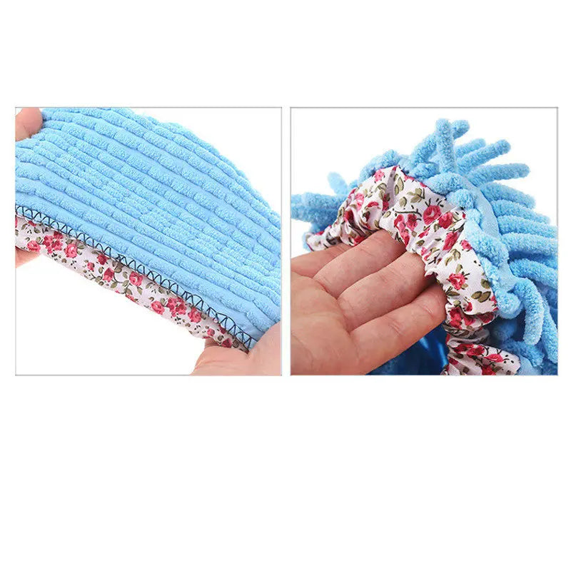 4pcs Multifunction Floor Dust Cleaning Slippers Shoes Lazy Mopping Shoes Home Floor Cleaning Micro Fiber Cleaning Shoes