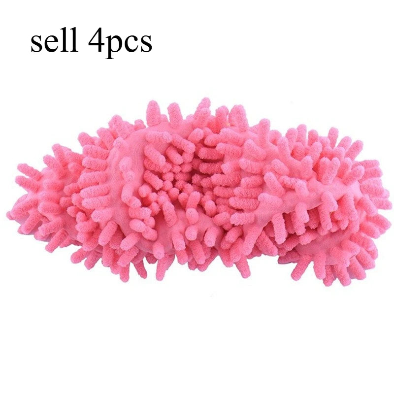 4pcs Multifunction Floor Dust Cleaning Slippers Shoes Lazy Mopping Shoes Home Floor Cleaning Micro Fiber Cleaning Shoes