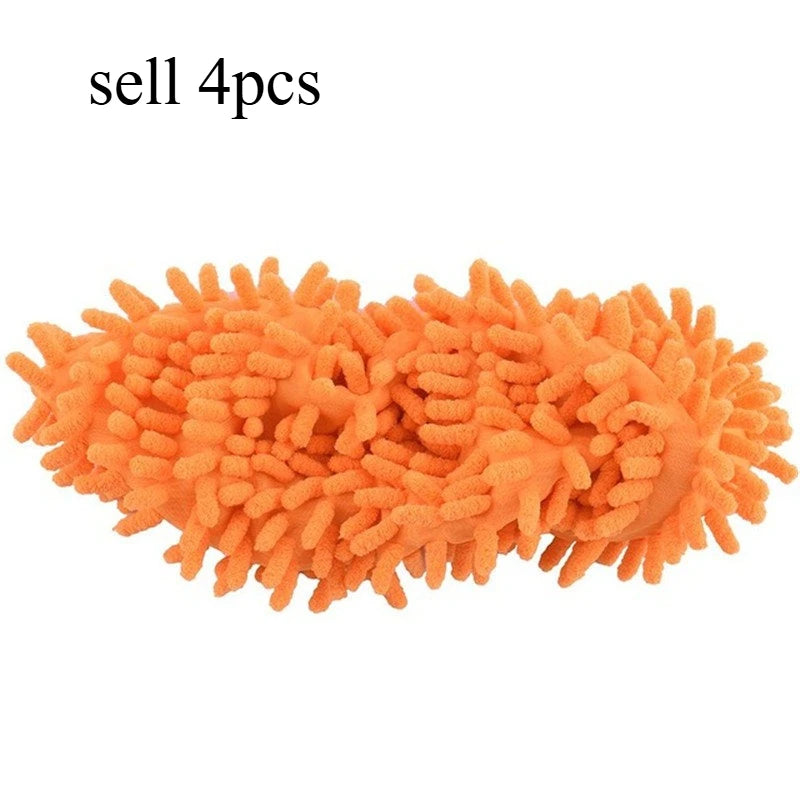 4pcs Multifunction Floor Dust Cleaning Slippers Shoes Lazy Mopping Shoes Home Floor Cleaning Micro Fiber Cleaning Shoes
