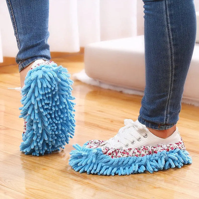 4pcs Multifunction Floor Dust Cleaning Slippers Shoes Lazy Mopping Shoes Home Floor Cleaning Micro Fiber Cleaning Shoes